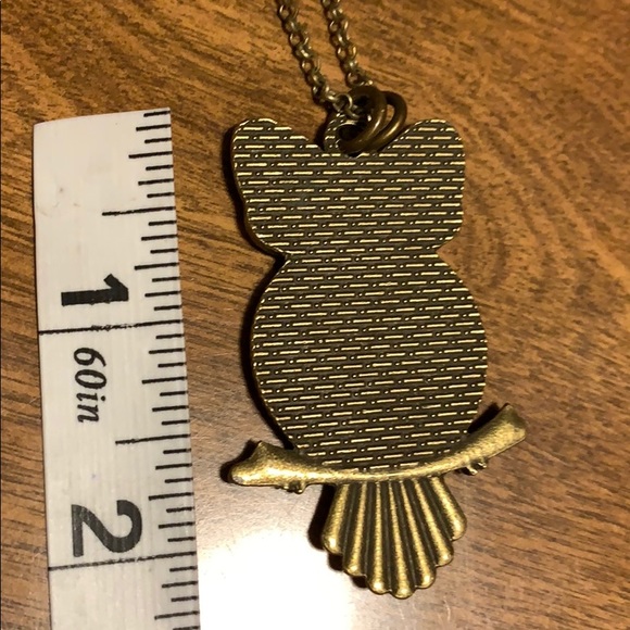 Owl Vintage Watch Gears Necklace 30” chain - Picture 4 of 7